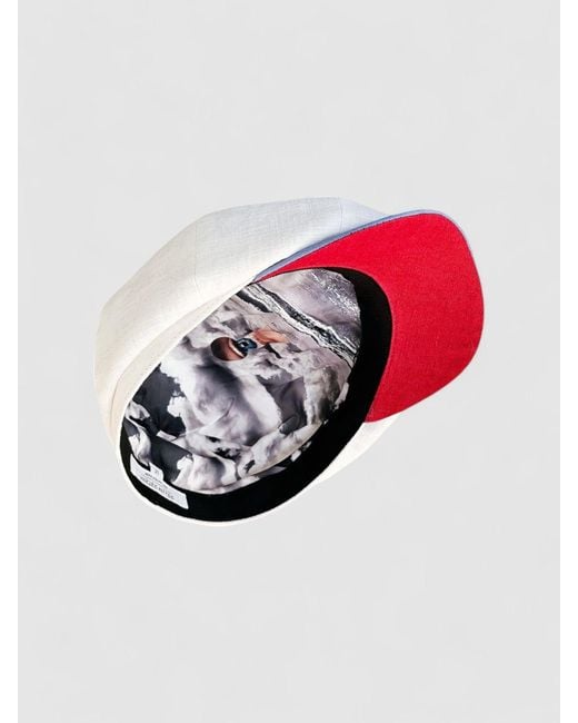Mister Miller - Master Hatter White Albert's Sails Bakerboy Hat for men