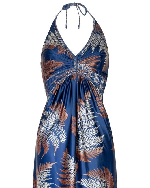 Chic by Lirette Blue Halter Dress Boquete