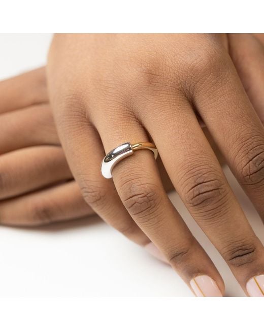 Belinda Jewelz White Nova Mixed Metal Ring