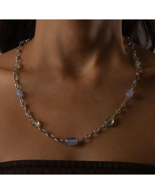 Onia Metallic Citrus Marquise Necklace