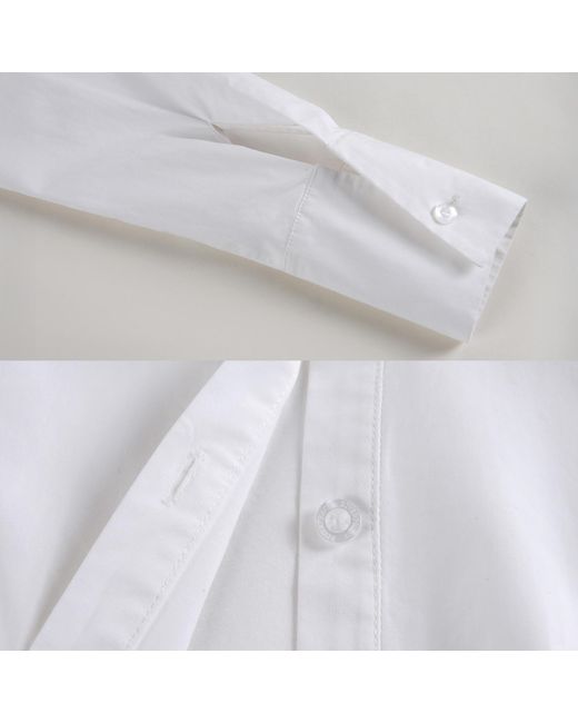 RIVERPEACE.CO White Pleated Shirt