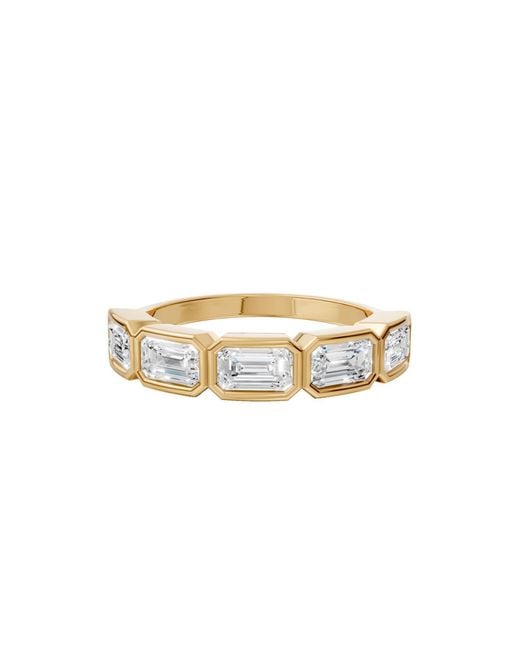 Aya Fine Jewelry Metallic Emerald Cut Lab Diamond Band Ring