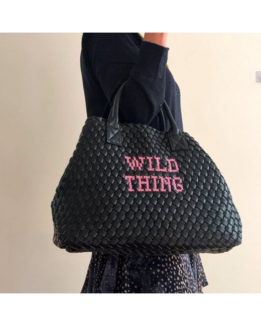 Lilly Loves Blue Wild Thing Vegan Woven Handbag