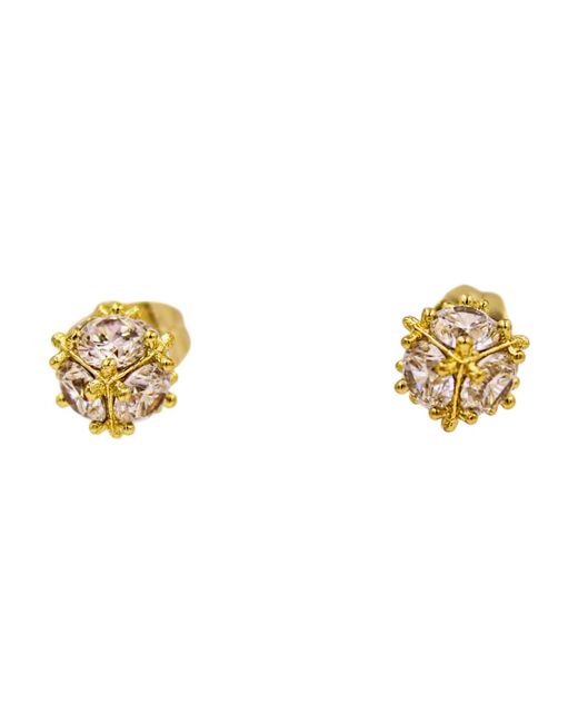1610Istanbul Metallic Dolmabahce Palace Swarovski Earrings
