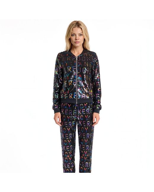 Any Old Iron Blue Reversible Sequin Fancy Fucker Joggers