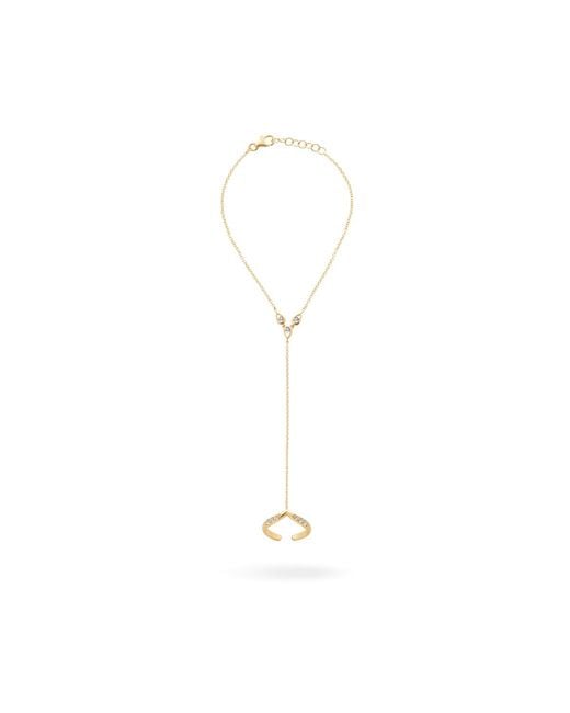 Lucy Quartermaine Metallic Opulence Hand Chain