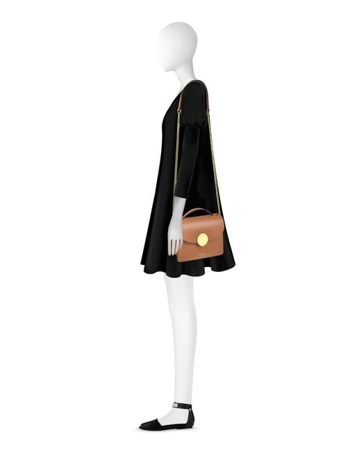 Le Parmentier Brown New Ondina Top Handle Shoulder Bag