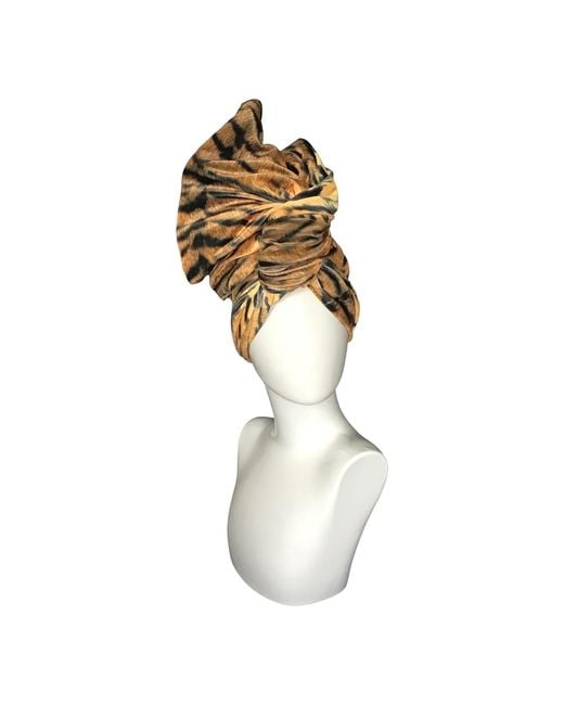 Romer Millinery Metallic Neutrals Twisturban Turban