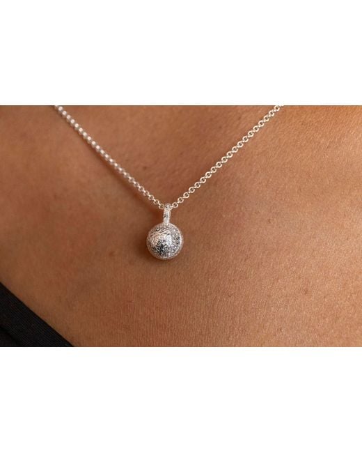 Claire Hill Designs Metallic Moon Charm Necklace