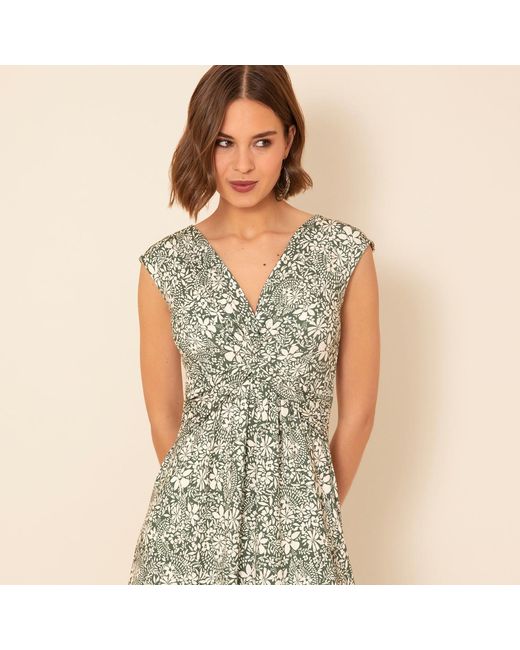 Alie Street London Metallic Renee Knot Dress Botanical