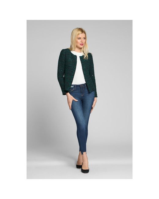 Rumour London Green Camille Tweed Jacket