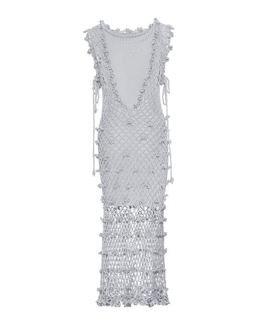 Andreeva Gray Sofia Handmade Crochet Dress