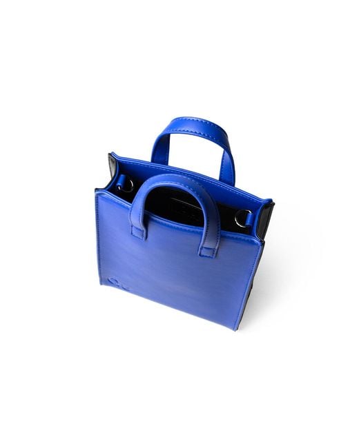 Qu Blue Electric Mini Tote Bag