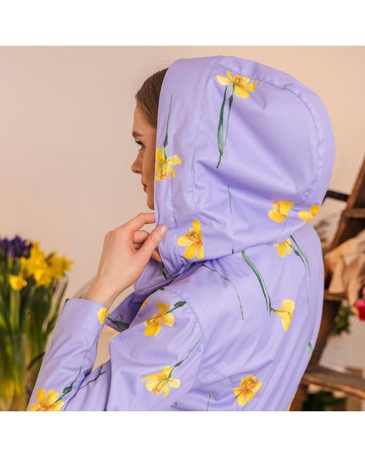 RainSisters Purple Jacket With Detachable Hood: Lilac Joy