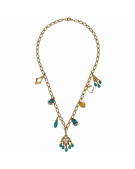 Caramel Vintage Jewellery Metallic Vintage Plated Festival Necklace