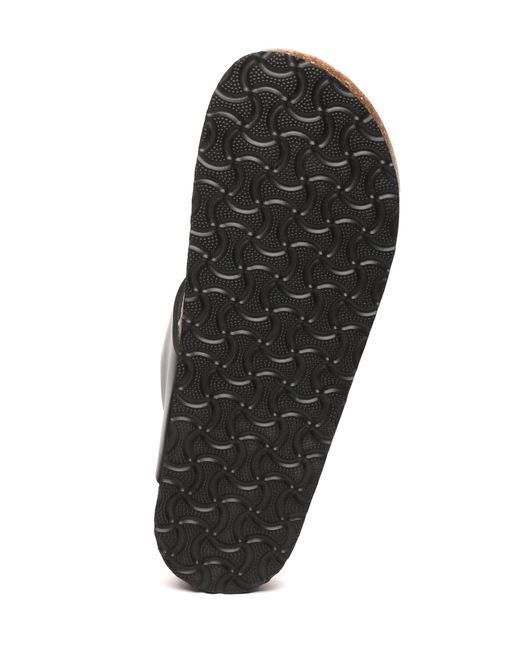 EverAu Australia Black Flamingo Leather Toe Thong Sandals
