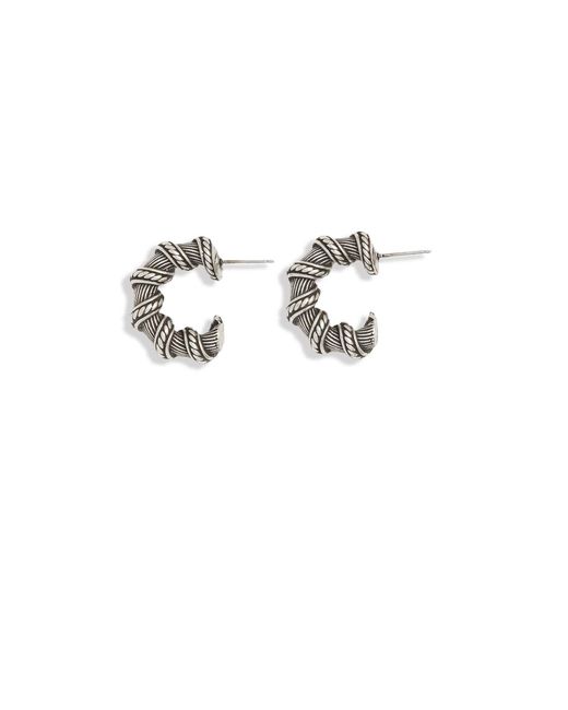 Lovard Metallic Twisted Hoops