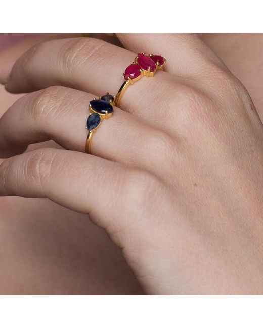 Lavani Jewels Multicolor Ruby Kasia Ring