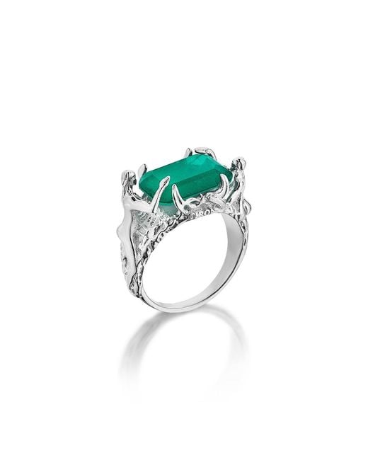 Stefan Tiron Green Marée Silva Limited Edition Ring