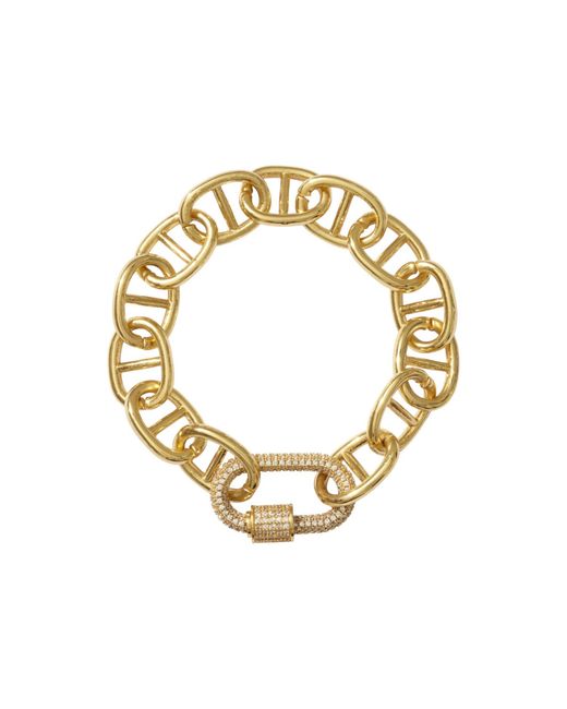 Alexie of Athens Metallic Greco Carabiner Equestrian Bracelet Chain