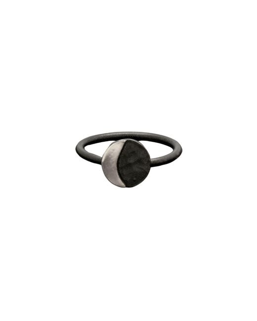 Zula Jewelry + Design Black Crescent Moon Ring