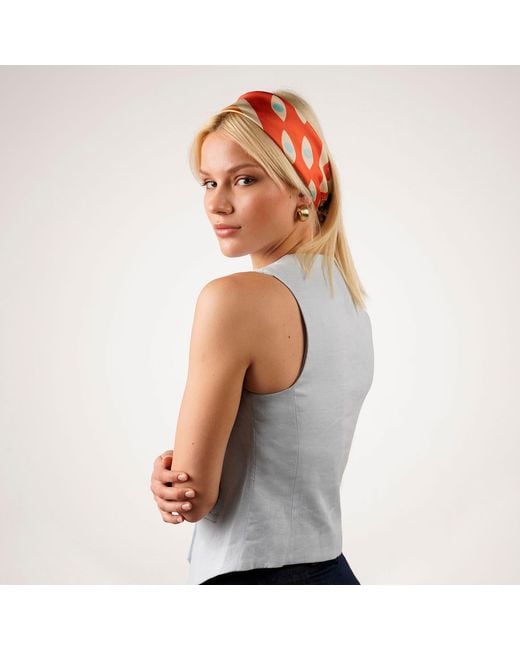 Folie Living Red Apple Of My Eye Silk Scarf Small