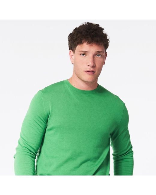George Patrick Green Grass Cashmere Sweater for men
