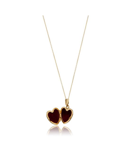Lily & Roo Metallic Small Solid Heart Locket