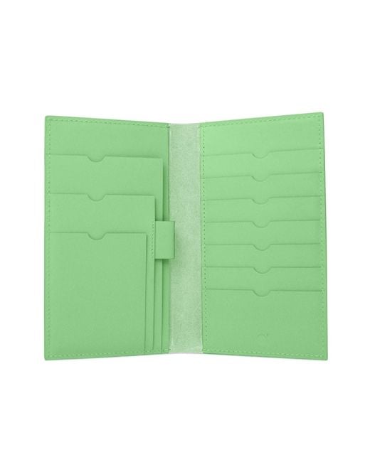 godi. Green Handmade Leather Passport & Travel Wallet for men