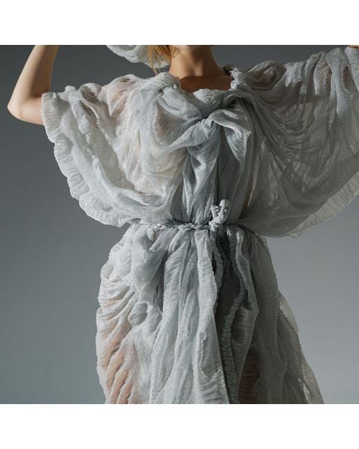 Miro Misljen White Zephyr Cloud Dress
