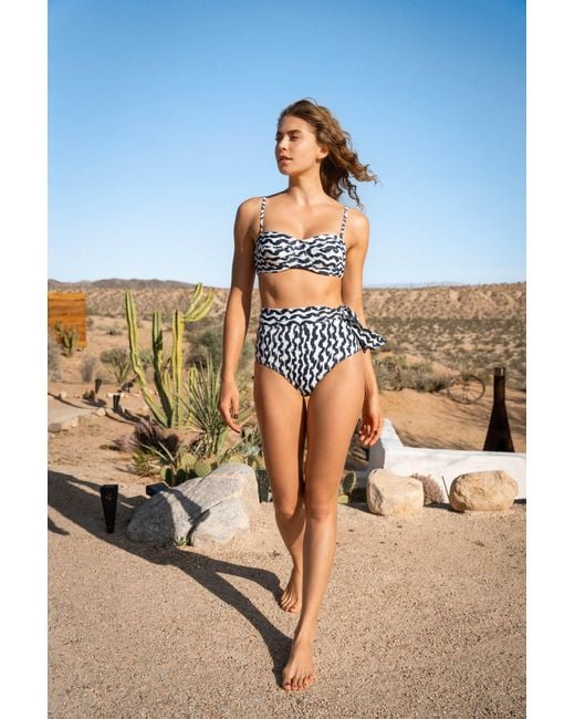 Change of Scenery White Side Tie High Waist Bottom