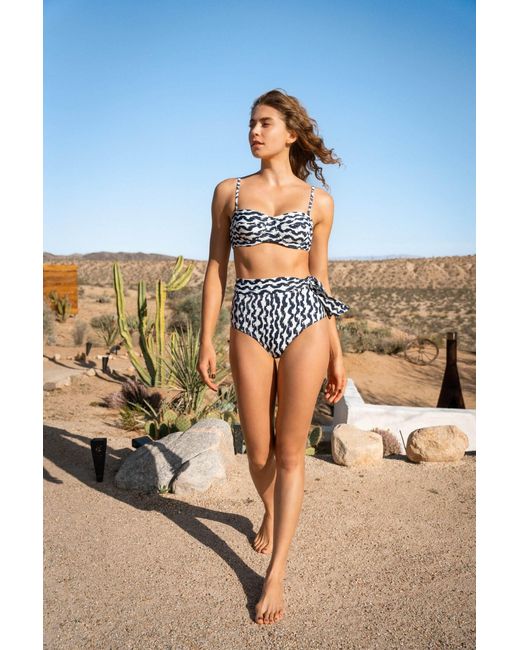 Change of Scenery White Side Tie High Waist Bottom