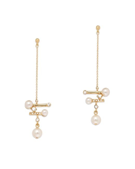 Grosse Metallic Pearl & Crystal Statement Drop Earring, Series Pearl Light