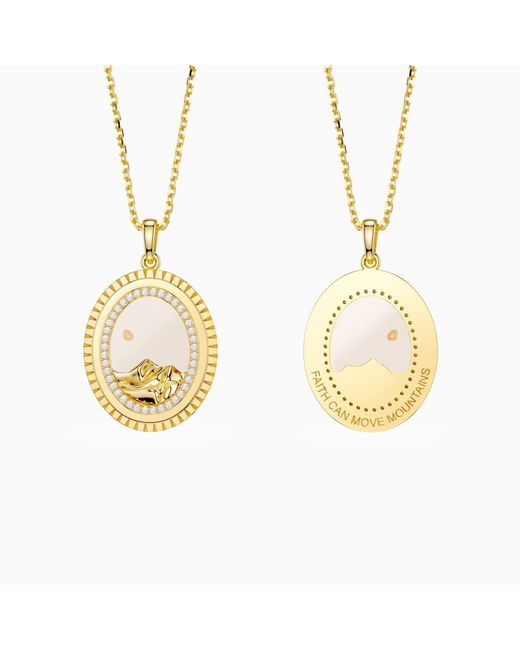 Vanimy Metallic Parable Of The Mustard Seed Pendant Necklace