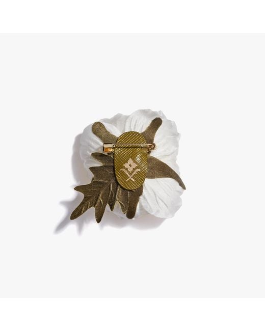 Helena Simon Metallic The Poppy Floral Brooch