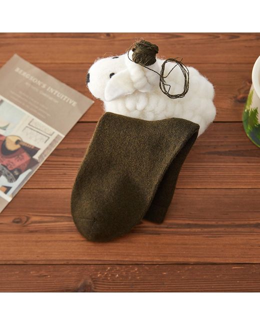 Soft Strokes Silk Green Wool Quarter-Length Socks Set Of Two