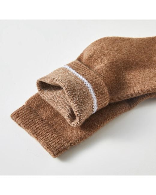 Soft Strokes Silk Brown Wool Quarter-Length Socks Set Of Two