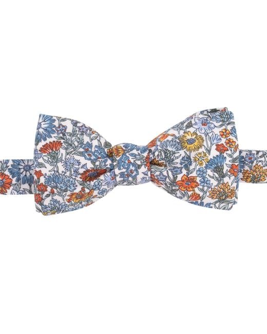 LE COLONEL Blue Liberty May Fields Bow Tie for men