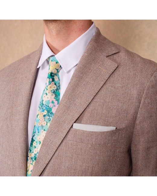 LE COLONEL Blue Liberty Holly Tie for men