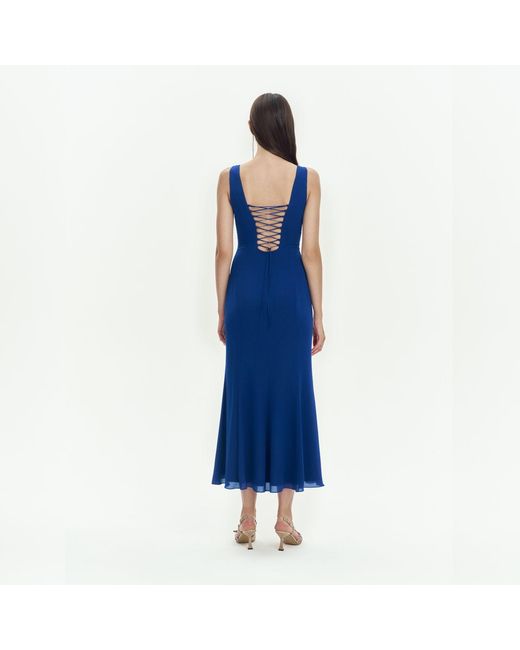 Elsava Blue Long Dress
