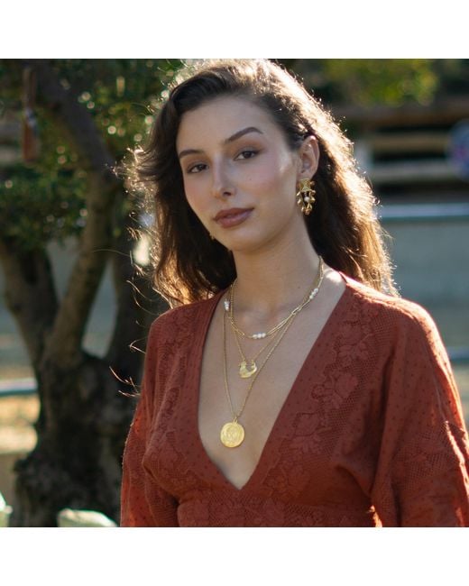 Ebru Jewelry Metallic Eternal Pearl Harmony Choker Necklace
