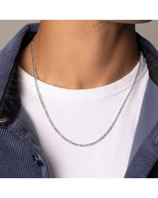 Nialaya Metallic Figaro Chain for men