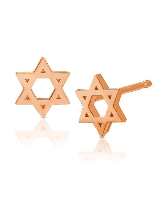 Maya Brenner Metallic Charm Stud