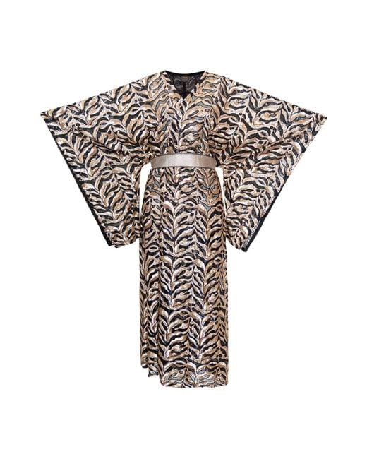 Byvinnik White Bohémienne Sequin Kimono Robe