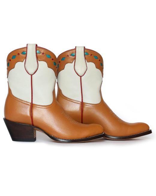 Fraulein Boot Company Brown Neutrals Grocery Store Cowboy Boot