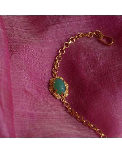 Emma Chapman Jewels Green Tashi Chrysoprase Bracelet