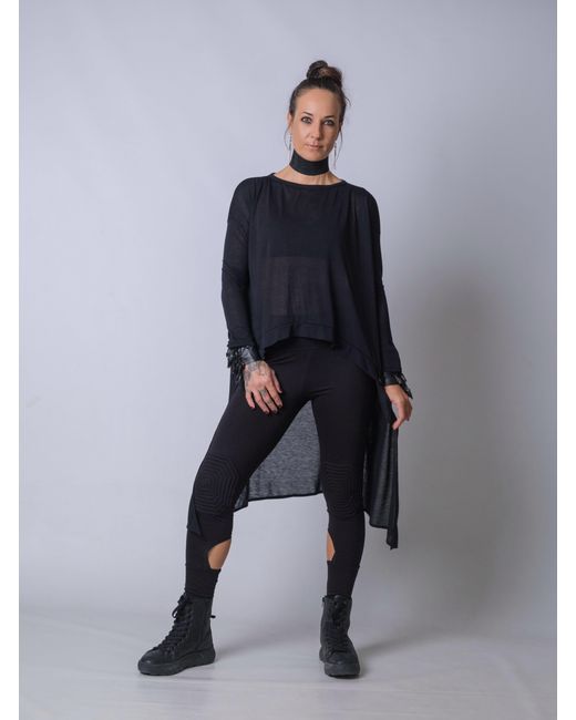 Yogi8Apparel Black The Nexus Fishtail Pullover
