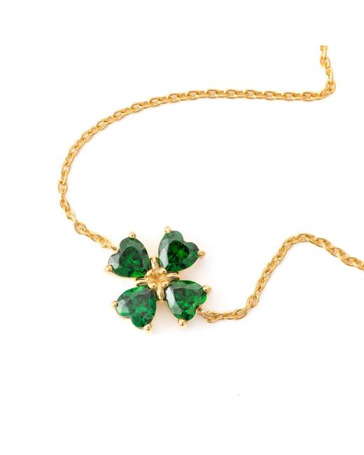 Belinda Jewelz Green Clover Bolo Bracelet