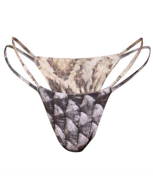 Animal Green Jungle Reversible Bikini Bottom