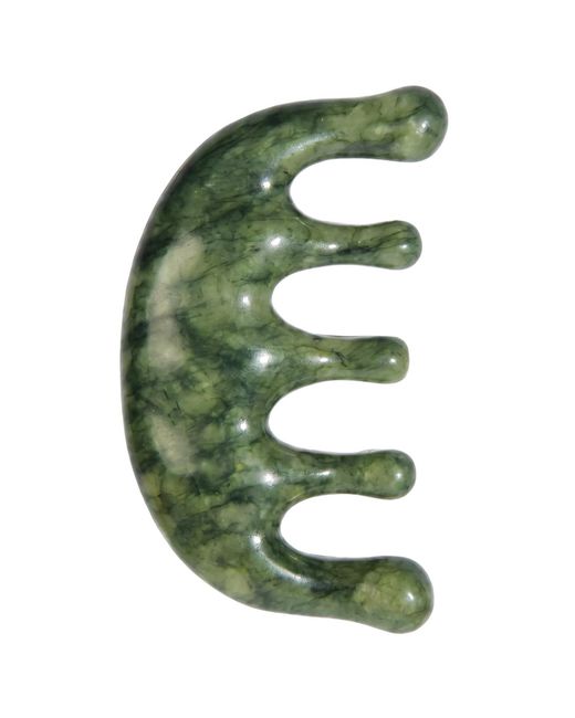seree Green Jade Stone Comb